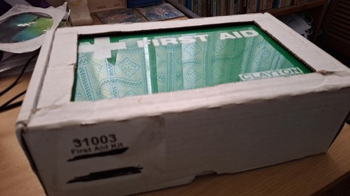Vintage first aid box - aid,