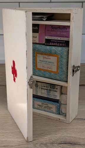 Vintage wooden first - first, box