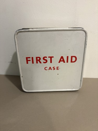 Vintage metal first aid box - first,